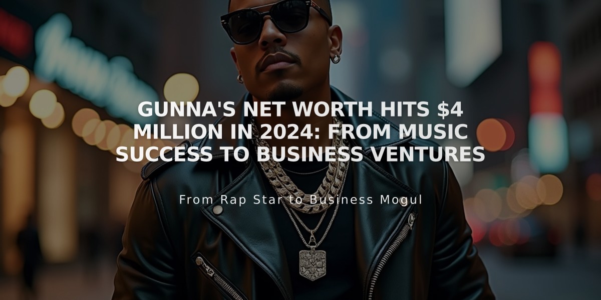 Gunna's Net Worth Hits $4 Million in 2024: From Music Success to Business Ventures